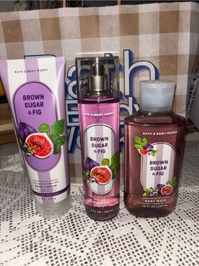 (2026)Bath & Body Works Brown Sugar & Fig Fragrance Mist, Body Cream & Body Wash